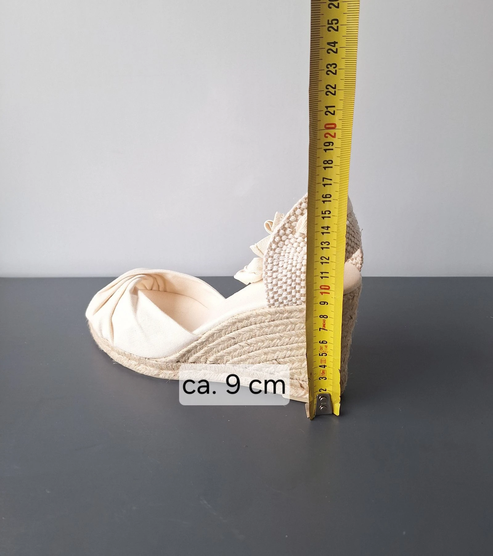 Castañer espadrilles crema con tacón de cuña y cordón 41 – photo 7